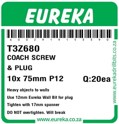 T3Z680 - Coach Screw & Plug -T3Z680_Label_T